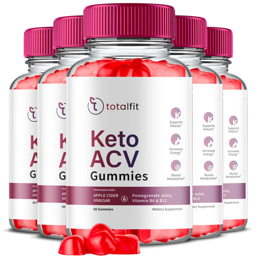 Totalfit Keto + ACV Advanced Weight Loss Gummies Lose Belly Fat OFFICIAL -5 Pack