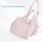 Crush Bow Tote Bag for Women, Lightweight Puffy Quilted Bow Handbag Shoulder Bag with Compartments for Daily, Work,Travel