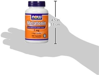 (2 X 180 Ct) NOW Food Melatonin 3 Mg 360 Capsules(180, Pack of 2)