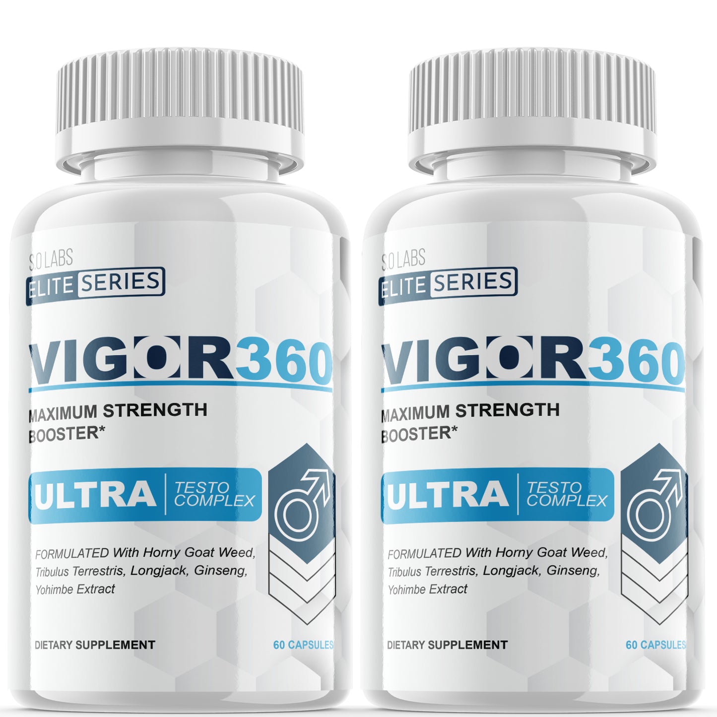 Vigor360 - Male Virility - 2 Bottles - 120 Capsules