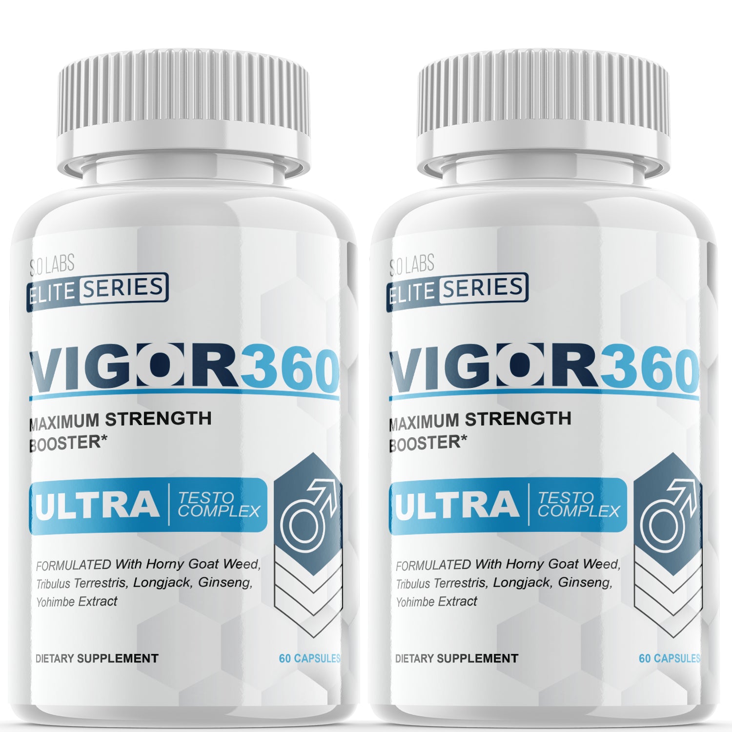 Vigor360 - Male Virility - 2 Bottles - 120 Capsules