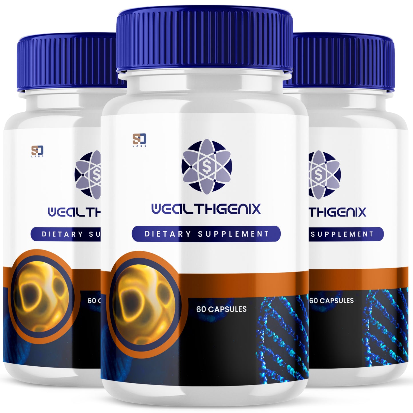 Wealthgenix Supports Cognitive Health, Wellness and Enhances Memory (3 Pack)