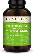 Dr. Mercola Whole-Food Complex with Added Multivitamin plus Vital Minerals, 30 Servings (240 Tablets), Dietary Supplement, Supports Overall Health