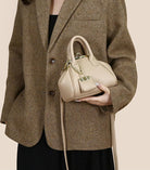 Mini Kiss Lock PU Leather Satchel Style Handbag Women Small Shoulder Crossbody Purse Commuter Tote Top Handle Everyday