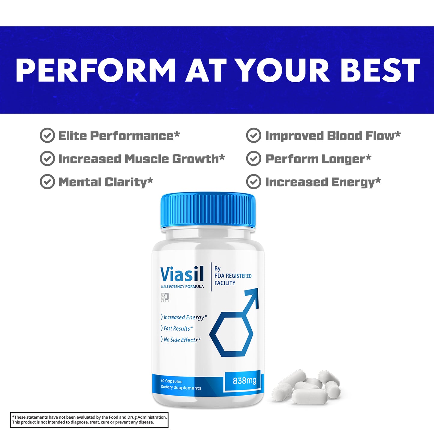 Viasil Male Pills – Boost Performance and Enhance Vitality (5 Pack)