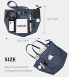 Extra Large Canvas Tote Bag for Women Men, Utility Work Bags with Zipper