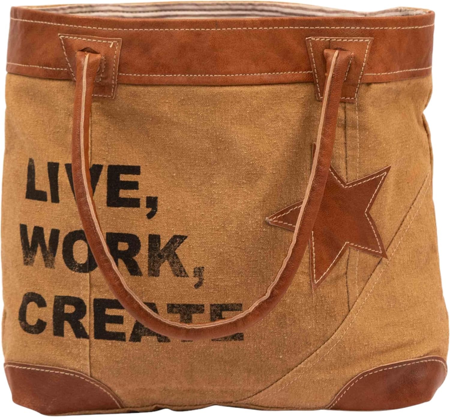 Upcycled Large Canvas Shoulder Bag or Canvas Tote Boho Handbag for Women