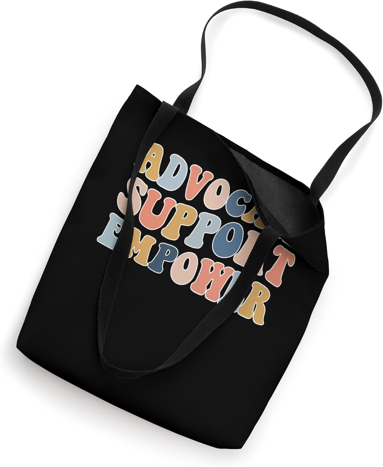 Advocate Support Empower Social Worker Graduation MSW Groovy Tote Bag