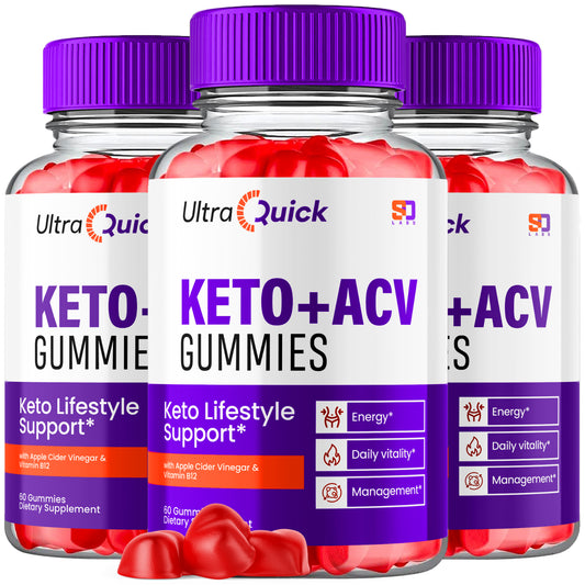 Ultra Quick Keto Gummies - Boost Energy, Vitality, and Daily Support (3 Pack)