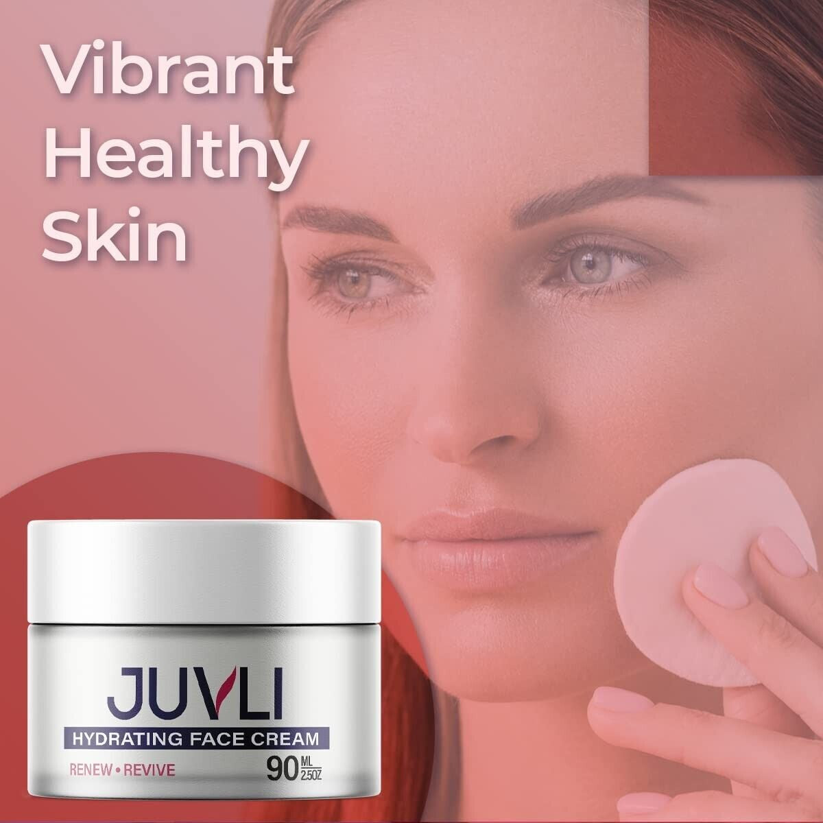 (1 Pack)- Juvli Hydrating Face Cream Moisturizer, Supports Skin Glow, Freshness