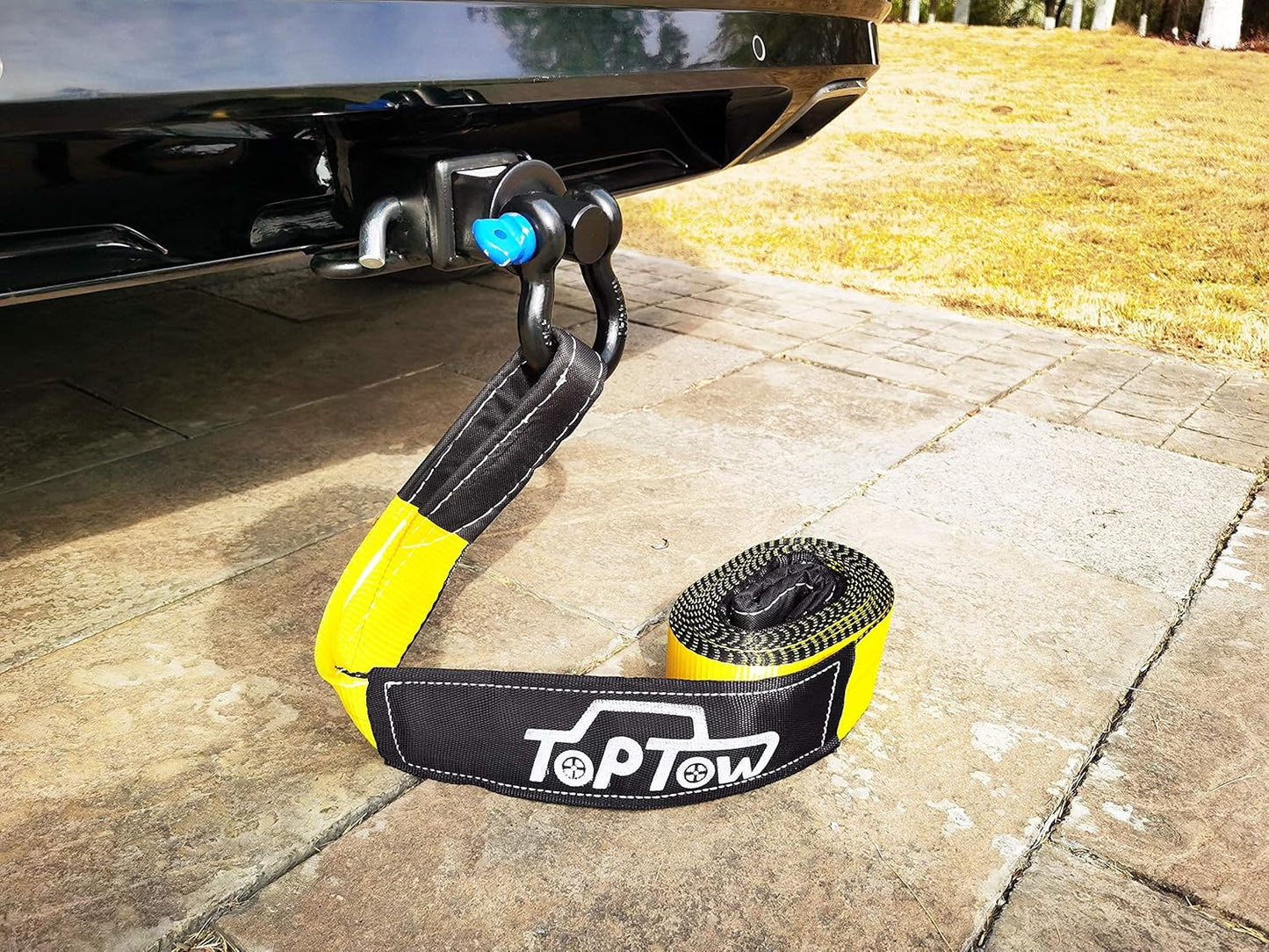 TOPTOW Trailer Recovery Shackle Tow Hitch (Capacity 4,536 Kg) Fits for 50.8 Mm R