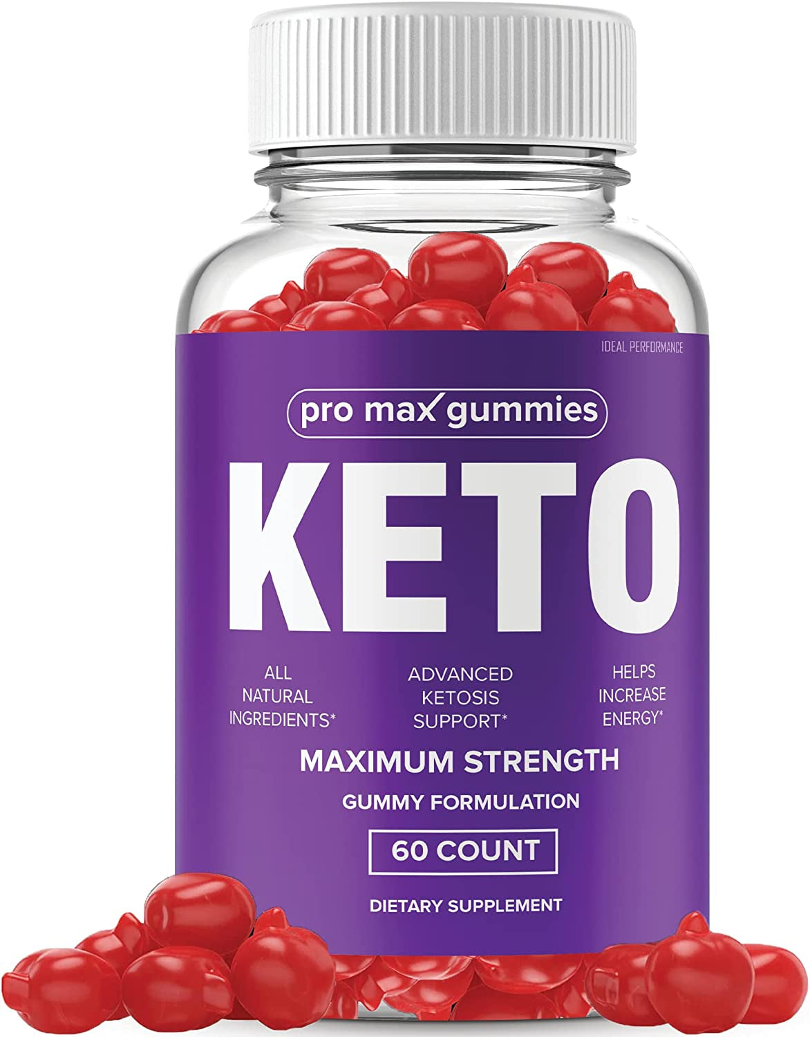 (1 Pack) Pro Max Keto Gummies Promax Extra Strength Advanced (60 Gummies)