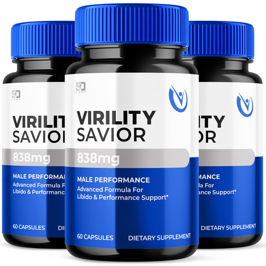 Virility Savior Advanced Formula Support Male Performance & Vitality (3 Pack)