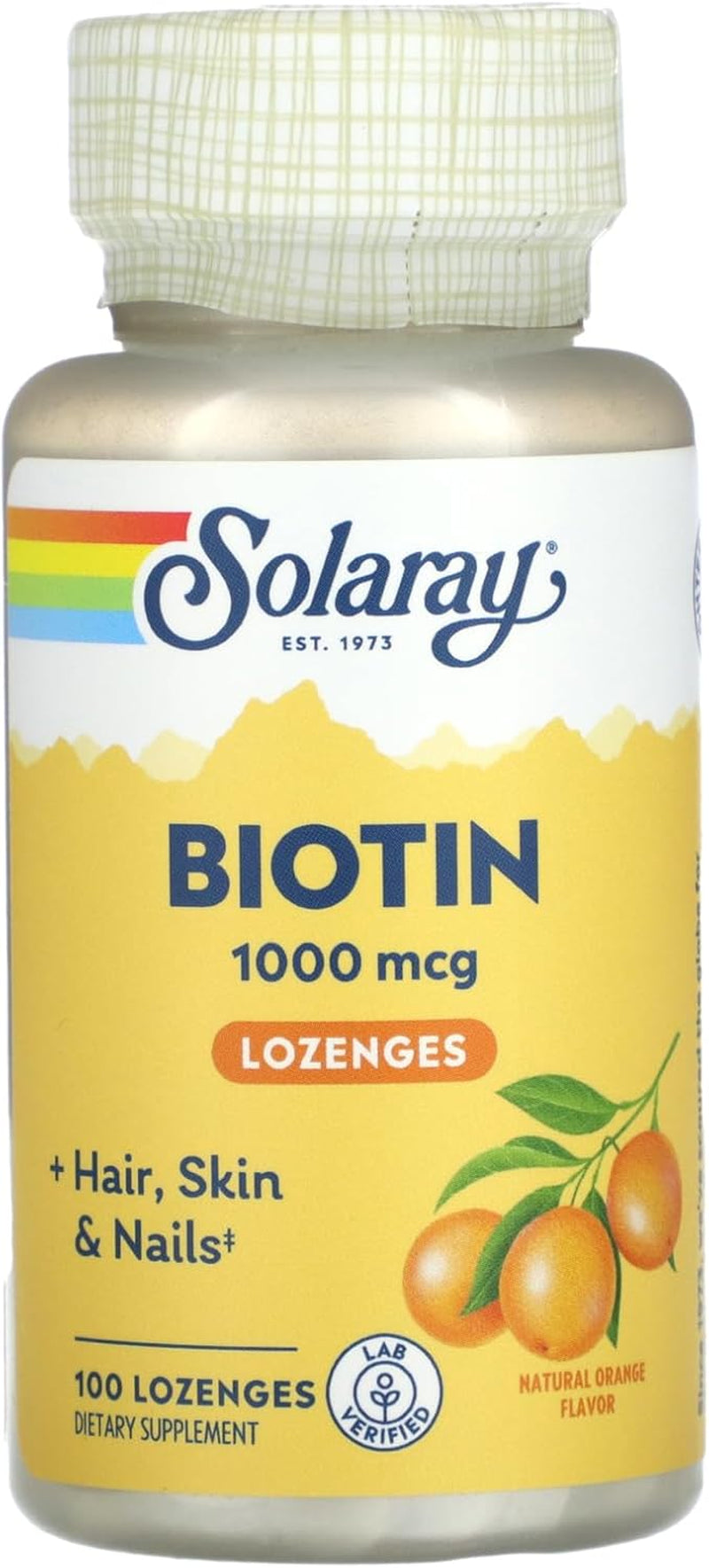 SOLARAY Biotin Sublingual 1000 MG, 100 CT