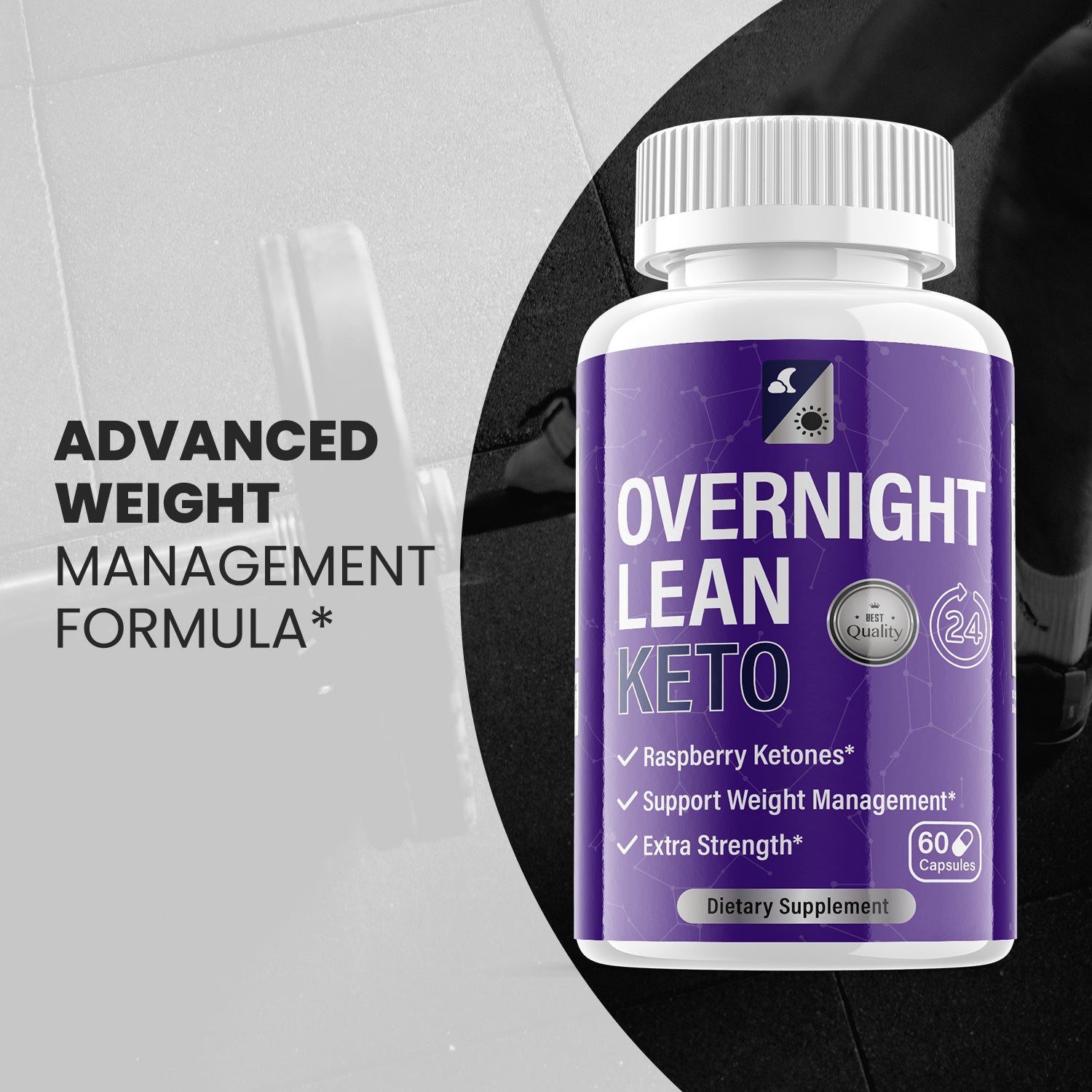 (1 Pack) Overnight Lean Keto Pills - Overnight Lean for Weight Loss - 60 Pills