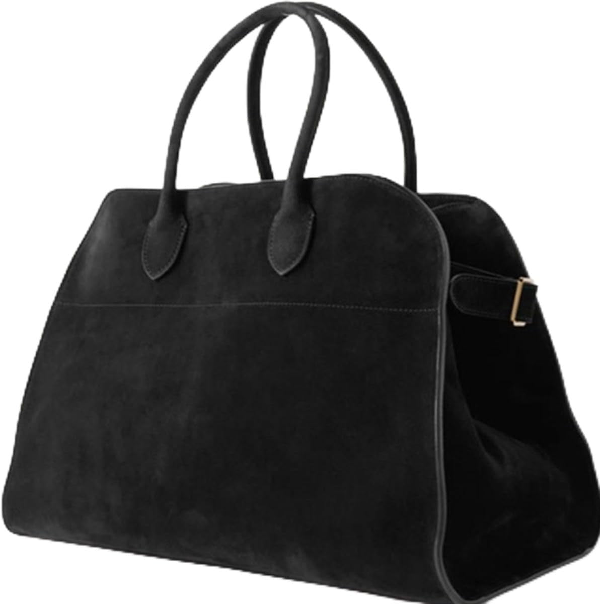 2025 Leather Tote Bag for Women Large Tote Bag Retro Top-Handle Work Bag Trendy PU Leather Shoulder Bag (Black Chamois)