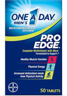 One a Day Men’S Pro Edge Multivitamin, Supplement with Vitamin A,C,D, E and Zinc for Immune Health Support and Magnesium for Healthy Muscle Function, 50 Count