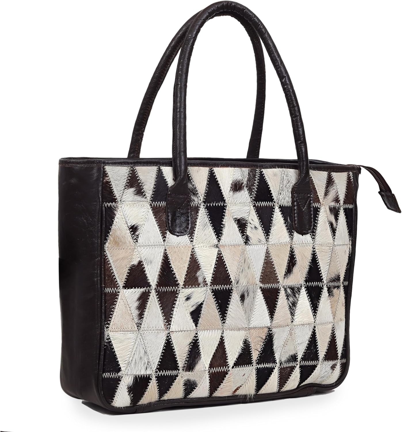 Leather Tote Handbag for Women – Stylo Classic Cowhide Shoulder Bag with Matching Clutch, Everyday & Gift Option