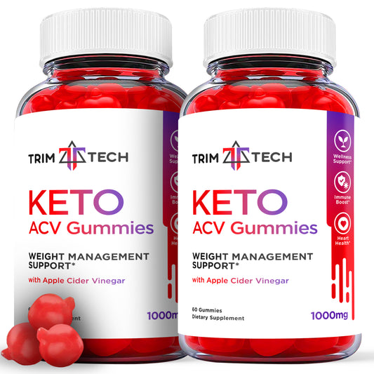 Trim Tech Keto Gummies - Trim Tech Keto ACV Gummies for Weight Loss (2 Pack)