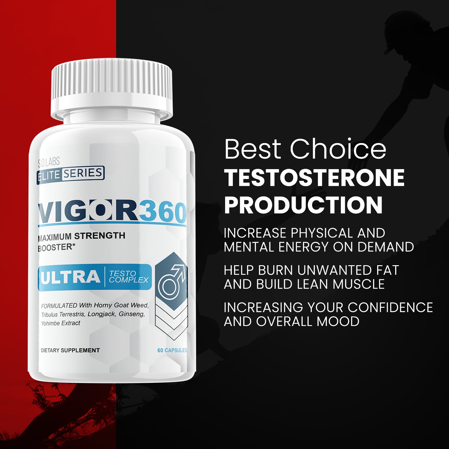 Vigor360 - Male Virility - 5 Bottles - 300 Capsules