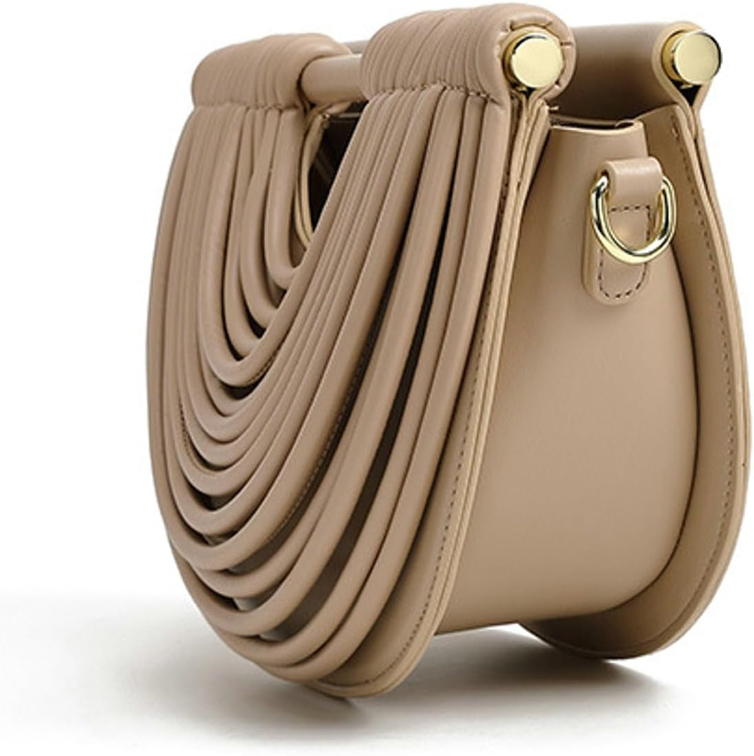 Slouchy PU Leather Cloud Semicircles Bags Women Woven Crossbody Purse Underarm Shoulder Hobo Bag Top Handle Tote Handbag 2025