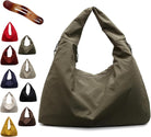 Women Solid Color Draped Tote Bag, Large Capacity Draped Tote Bag, Fashion Versatile Shoulder Purses