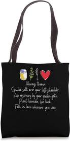 Always Throw Spilled Salt over Your Left Shoulder Tote Bag