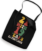 21 with 19 Years Experience Groovy Retro Tote Bag