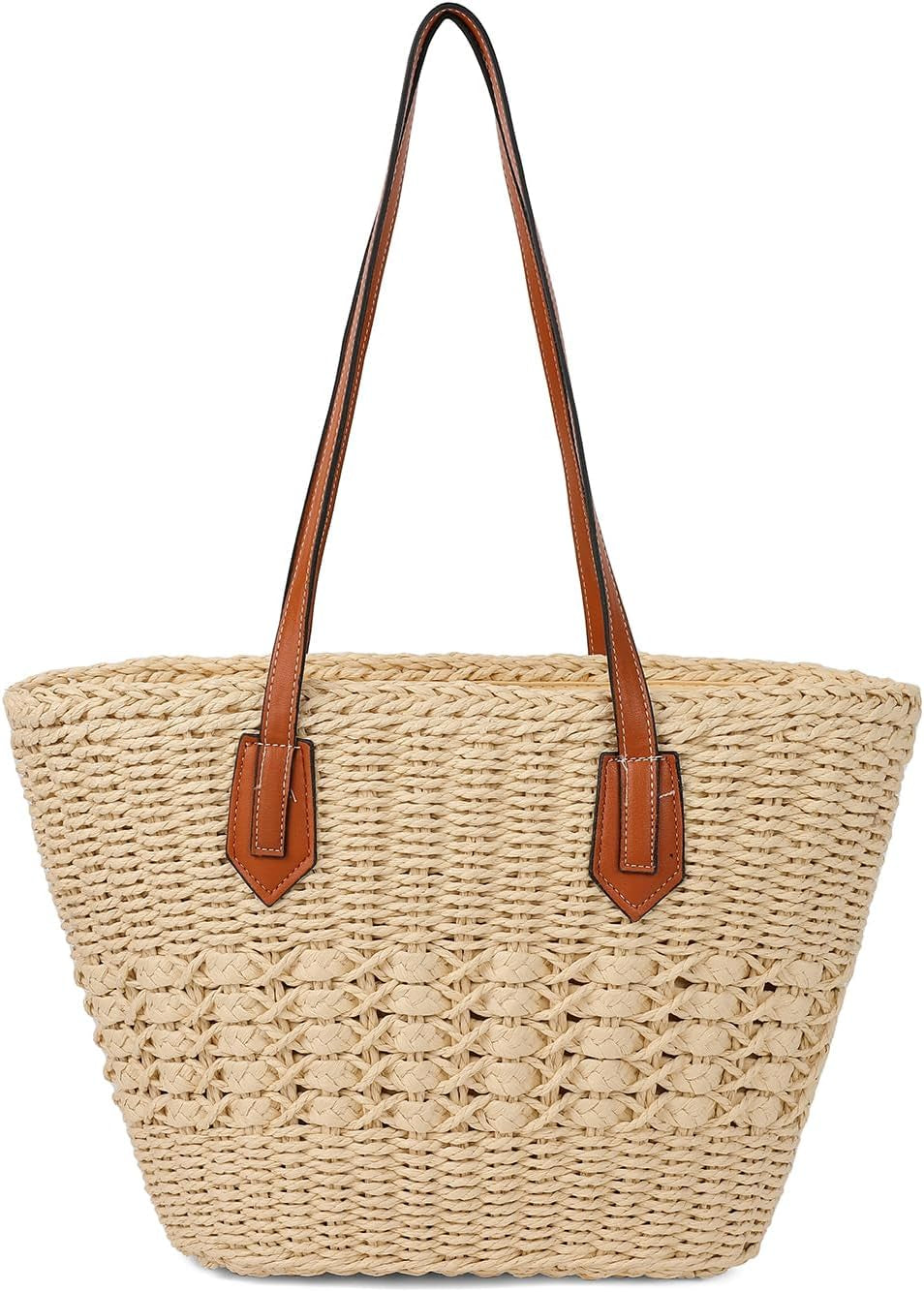 Women'S Straw Hobo Bag Woven Shoulder Bag Large Tote Purse Summer Beach Handbag Handmade Top Handle Satchel Travel