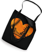US State San Francisco Baseball Vintage Heart Tote Bag