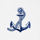 Anchor with Rope Womens Embroidered Striped Tote Bag Premium Cotton