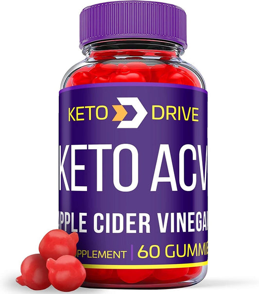 (1 Pack) Keto Drive ACV Gummies - Keto Drive Gummies for Weight Loss - 60 Gums