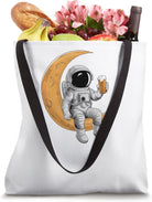 Astronaut Drinking Beer Spaceman Science Space Tote Bag