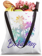 Bahamas Nassau Beach Vintage Palm Trees Vacation Tote Bag