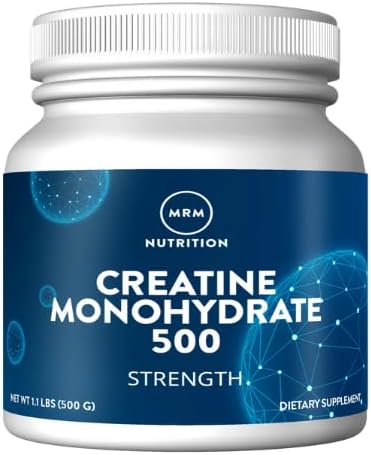MRM Creatine Monohydrate 500, 1.1-Pound Plastic Jars (Pack of 6)