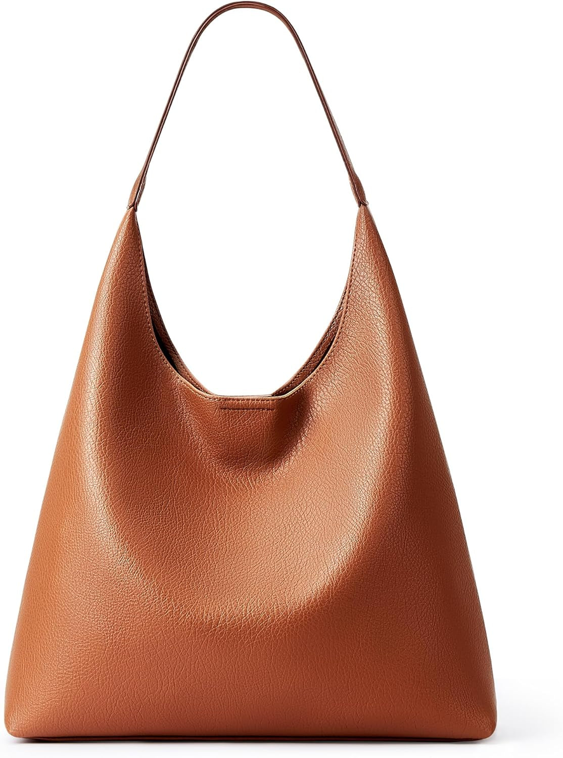 KALIDI Slouchy Hobo Bag Vegan Leather Suede Tote Bag Women Weekender Shoulder for Casual Travel Purse