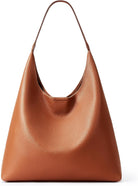 KALIDI Slouchy Hobo Bag Vegan Leather Suede Tote Bag Women Weekender Shoulder for Casual Travel Purse