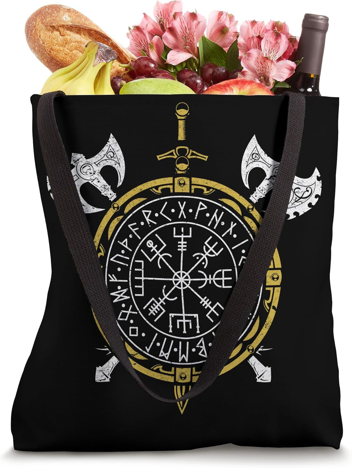 Vegvisir Viking Nordic Strength and Style Tote Bag