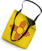 Vintage New Mexico Flag Zia Sun Symbol Tote Bag
