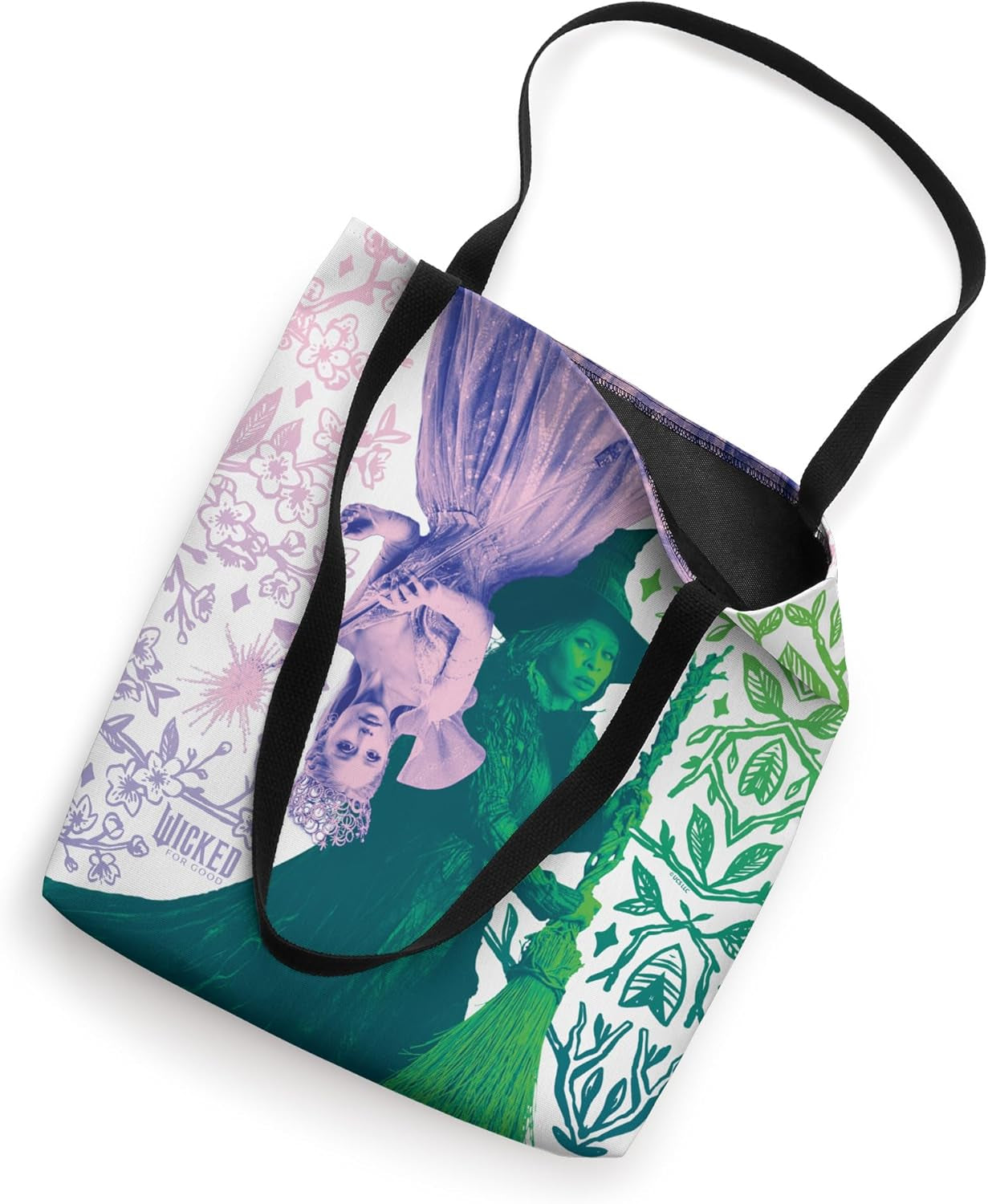 Wicked: for Good Glinda and Elphaba in Perfect Contrast Tote Bag