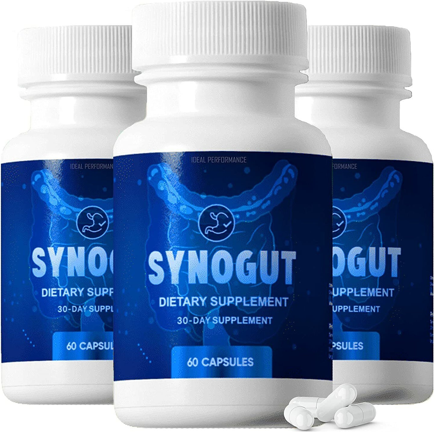 Synogut Pills Dietary Supplement for Gut Health 180 Capsules (3 Pack)