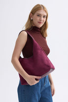 2024 New Suede Hobo Bag for Women Slouchy Purse Fall Office Tote Handbag