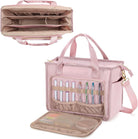 Teacher Tote Bag for Women, Work Tote Bag with Pocket for College and Office, Pink