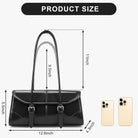 YFGBCX Faux Leather Tote Bag for Women Burgundy Purses Small Shoulder Bag Wine Colored Purse Y2K Red Handbag Purse