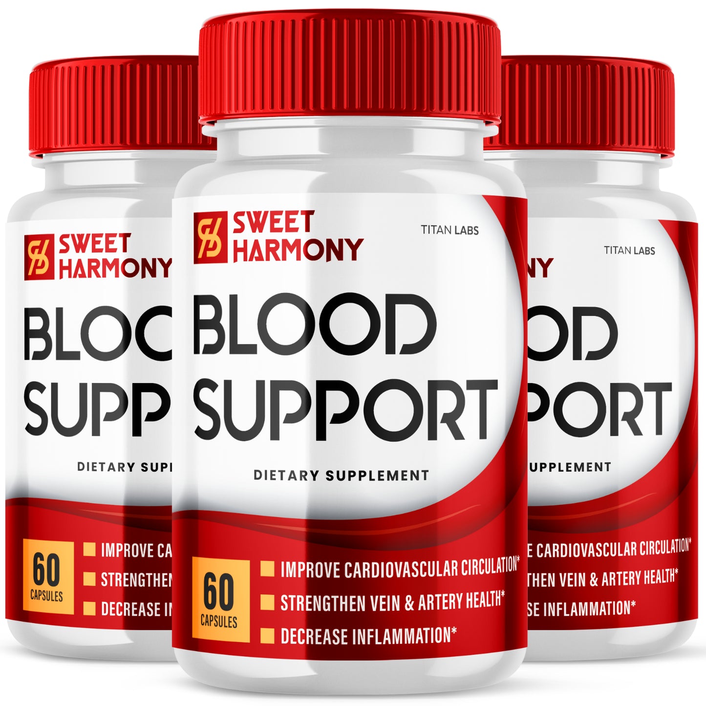 Sweet Harmony Blood Support - Supplement for Balanced Blood Sugar (3 Pack)