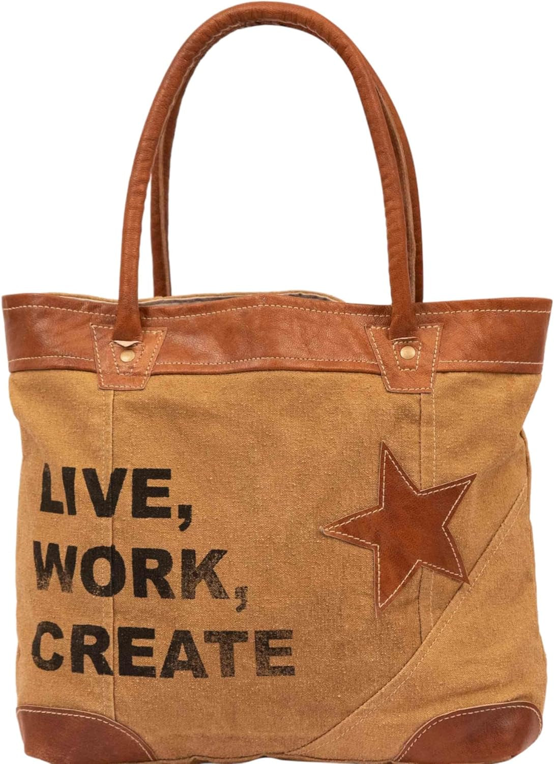 Upcycled Large Canvas Shoulder Bag or Canvas Tote Boho Handbag for Women