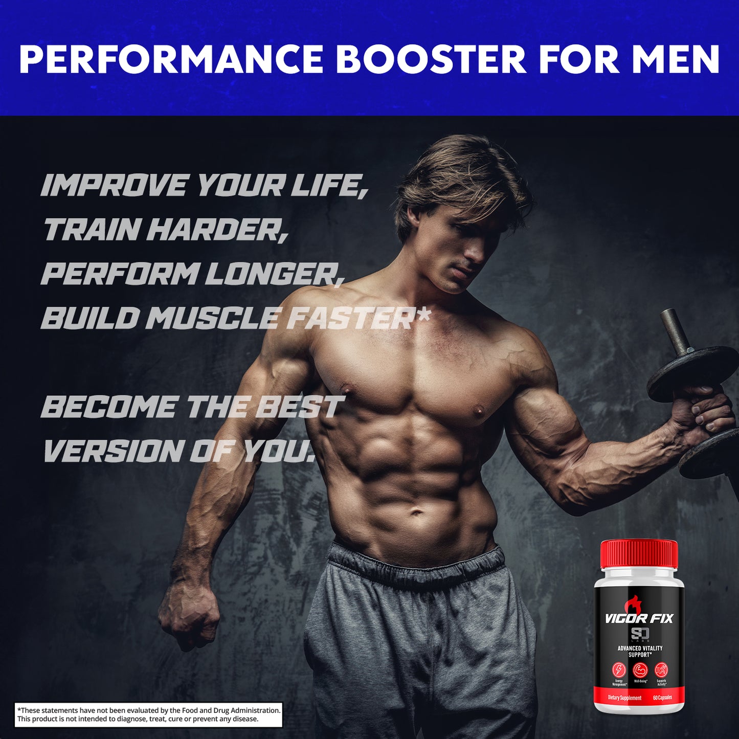 Vigor Fix Male Health Pills - Boost Masculine Vitality and Performance (1 Pack)