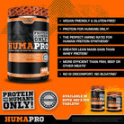 Humapro Tablets | Amino Acids Protein Matrix for Humans | 99% Utilization for Lean Muscle | Vegan, Gluten Free | 450 Tablets / 90 Servings