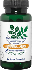 Vitanica Femrebalance, Hormone Balance Support for Women, Vegan, 60 Capsules