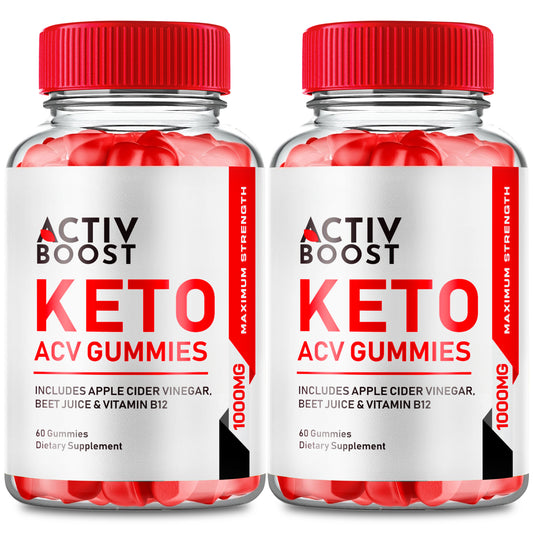 (2 Pack) Activ Boost Keto ACV Gummies for Weight Loss & Fat Burn (120 Gummies)